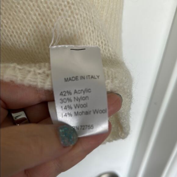 Gio & Gio Tiered Sleeve Bateau Neck Sweater, XL - Picture 5 of 7